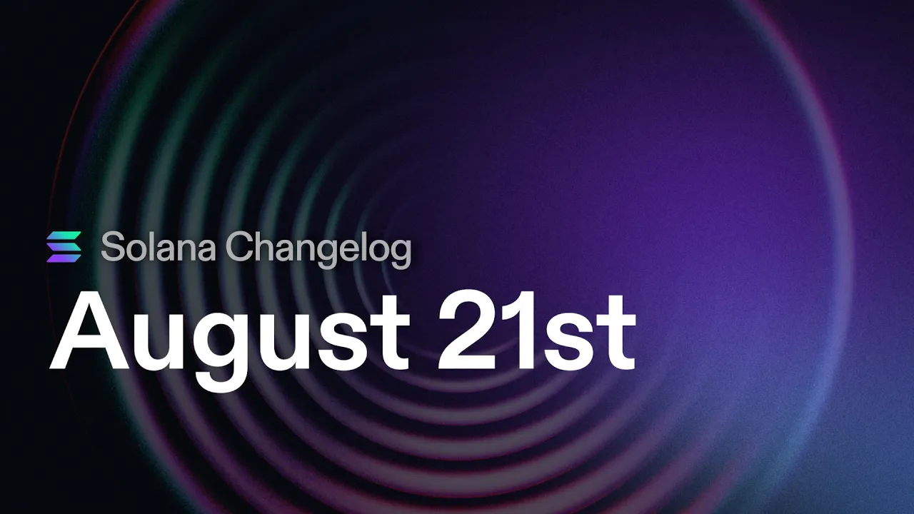 Solana Changelog Aug 21 - SIMD Updates, Commits, and Developer Resources