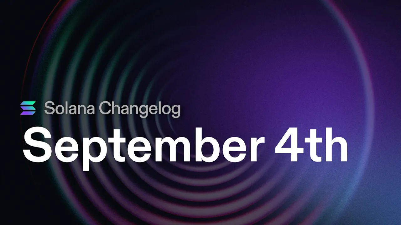 Solana Changelog Sep 4 - Rust Wallet Adapter, Optimized Entrypoint, and Anchor improvements