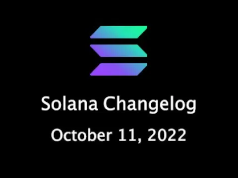 Solana Changelog - October 11, 2022 - Vote Credit Proposal, Curve 25519 Compute Costs, & Seahorse v2