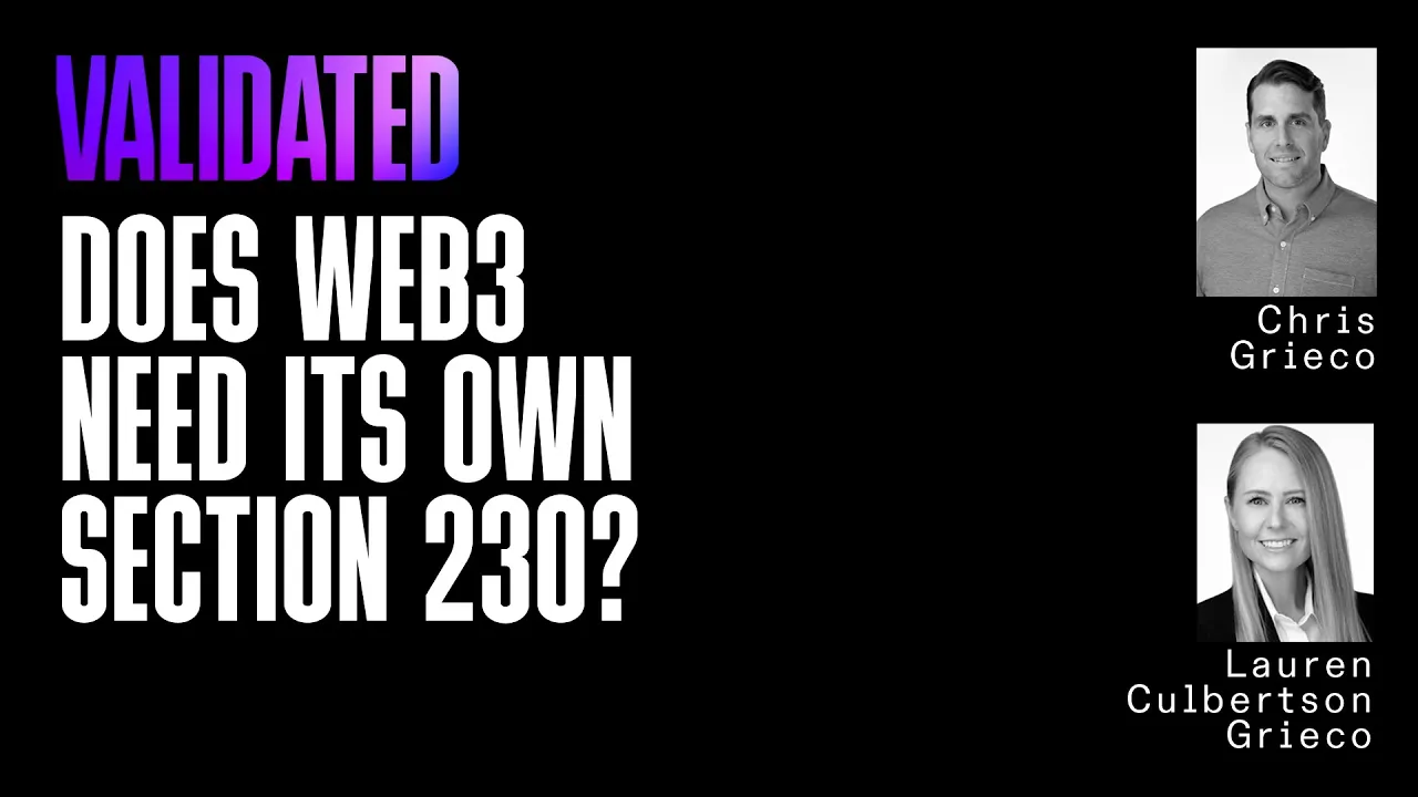 Validated | Does Blockchain Need Its Own Section 230?