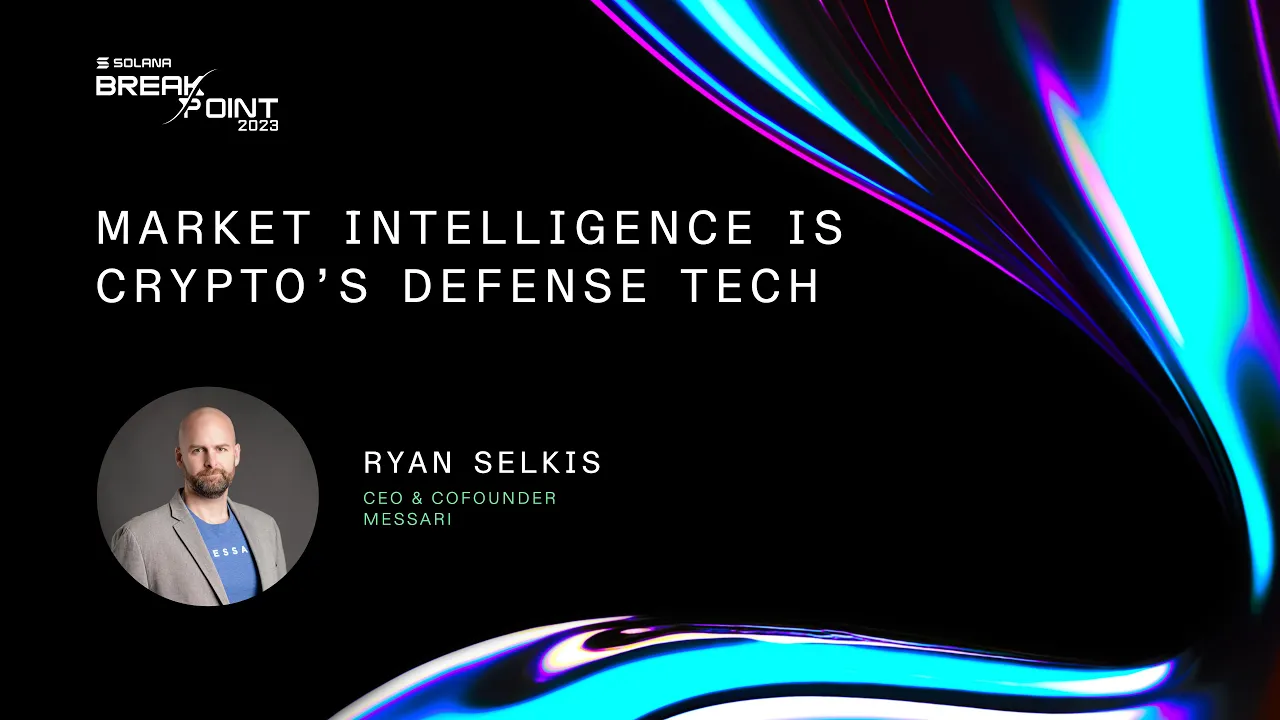 Market Intelligence is Crypto's Defense Tech