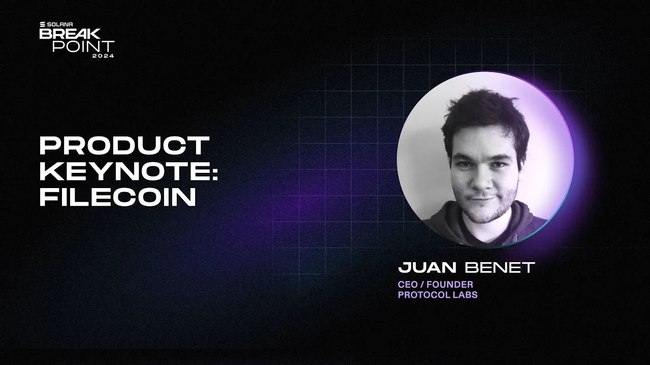 Breakpoint 2024: Product Keynote: Filecoin (Juan Benet)